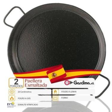 Imagem de Paellera Valenciana Esmaltada N.2 26 cm Garcima 2 porções