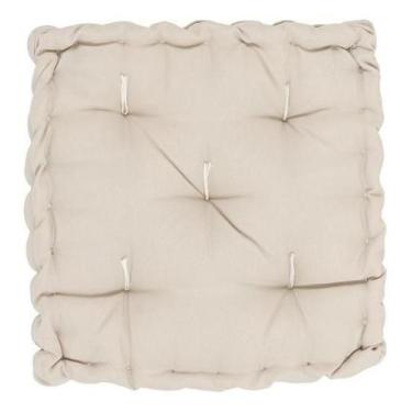 Imagem de Almofada Futon Alto Conforto 40X40Cm Sofisticada - Bege - Inspire