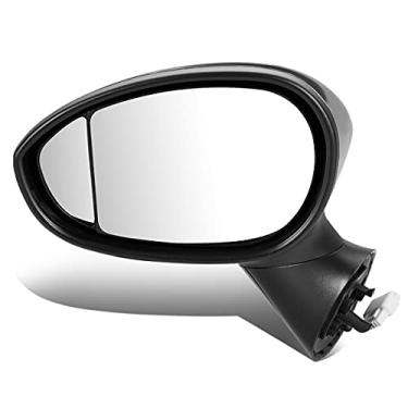 Imagem de DNA Motoring OEM-MR-FI1320101 Espelho retrovisor lateral com visor de porta ajustável com vidro cego compatível com Fiat 500 12-14, cromado