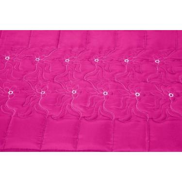 Imagem de Colcha Casal Padrão para o Dia a Dia Matelada Bordada DIVA PINK - DG C
