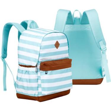 Imagem de Mochila Costas Grande Bolsa Escolar Listras Reforçada Menina - Xeryus,