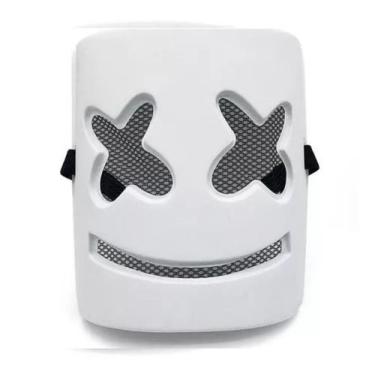 Imagem de Máscara Led Neon Marshmallow C/ Controlador Halloween DJ Festa - MHR