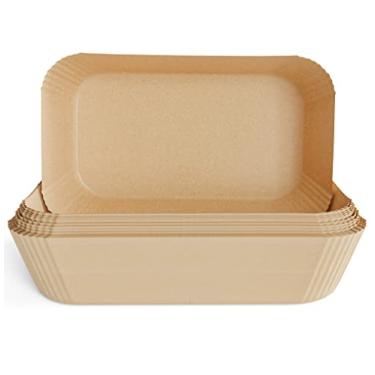 Imagem de Forros de papel para fritadeira Air Fryer antiaderentes, revestimentos de papel descartáveis compatíveis com Ninja Smart XL Grill e Air Fryer, 100 peças