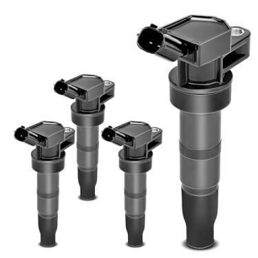 Imagem de Conjunto de 4 bobinas de ignição para Hyundai Sonata Santa Fe Tucson Equus Genesis Kia Optima Borrego Forte Sorento Sportage