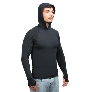 Imagem de Camisa Segunda Pele Masculina C/ Touca Capuz Termica Pesca - USUP, Pre