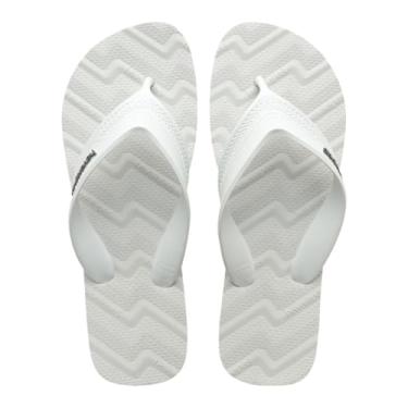 Imagem de Chinelo Havaianas Track Waves , Anatômica confortável tira larga (BRANCO, BR, Adulto, Faixa Numérico, 37, 38)