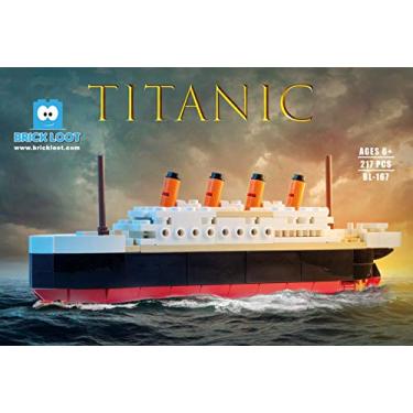 Imagem de Brick Loot Conjunto de tijolos de construção Titanic (217 peças) 100% compatível, serve para Lego e outras marcas principais