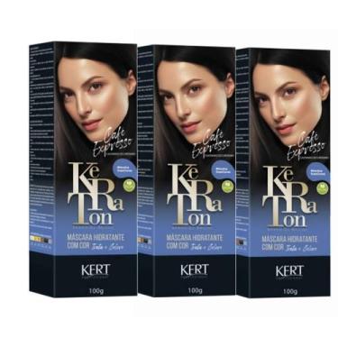 Imagem de Kit 3 Tonalizante Keraton Banho De Brilho Café Expresso Kert