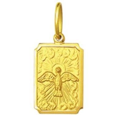 Imagem de Pingente Mini 0.9cm Quadrado Retangular Santos Ouro 18k ( 29 Santos ) 