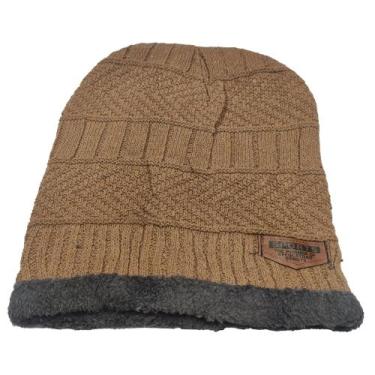 Imagem de Touca Adulto Unissex Confortável Inverno Com Forrado Pelúcia Gorro Pro