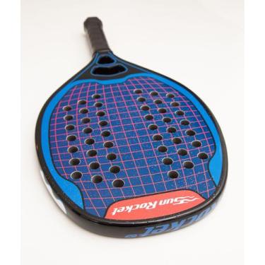 Imagem de Raquete Beach Tennis Sun Rocket PRO Full Carbon, Face Kevlar c/ tratam