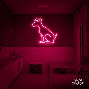 Imagem de luminaria letreiro Neon Led Dog Sentado 02 100x100 luminoso decoração 