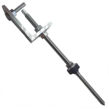 Imagem de Parafuso Solar 250mm Com Suporte L Para Telha Fibrocimento - SunProp