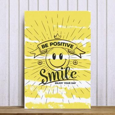Imagem de Placa Decorativa MDF Frase Smile 30x40 - Quartinhos