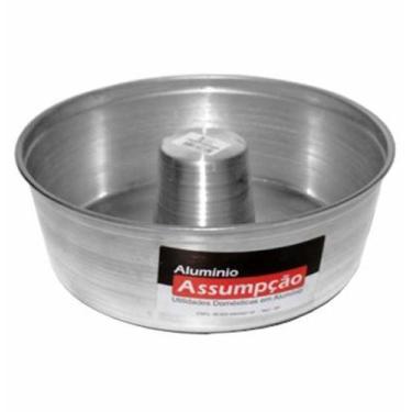 Imagem de Forma Assadeira De Aluminio Para Bolo Torta Pudim Com Tubo 9X24Cm De Ø