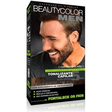 Imagem de Tonalizante Gel Masculino Kit Completo Sem Amonia Beautycolor Men Cabe