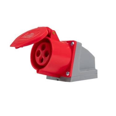 Imagem de Tomada Industrial Sobrepor 3P+T 32a Rohdina 6h IP44 Vermelha