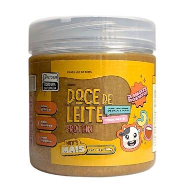 Imagem de Creme Proteico 500g Mix Nuts Pasta de Amendoim Nutts Mais - Doce de Leite