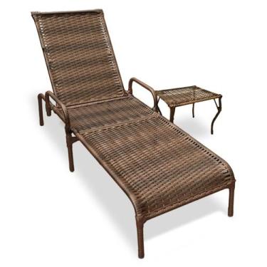 Imagem de Kit 1 Cadeira Fibra Sintética Regulável Catar + Mesa - MRD DECORA INDU