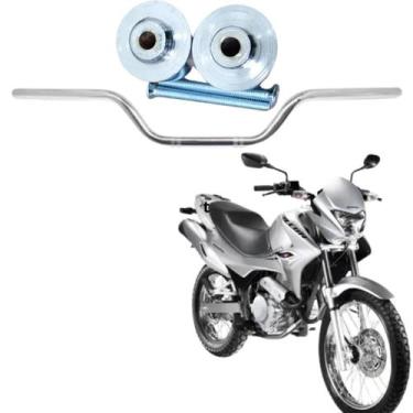 Imagem de Guidão Cromado Moto PCX 150 Peso Compatível Todos  Anos Design Robusto
