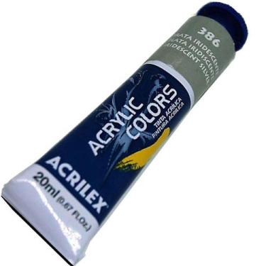 Imagem de Tinta Acrílica Acrilex Prata Iridescente 20ML