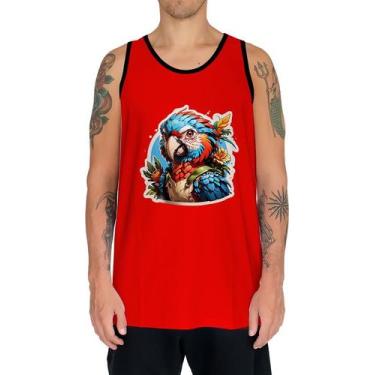 Imagem de Camiseta Regata Tshirt Sticker Arara Colorida Ave Natureza 2 - Enjoy S