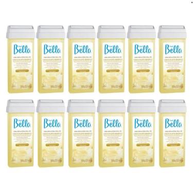 Imagem de Kit Cera Depil Bella Roll-on Chocolate Branco 12 unidades