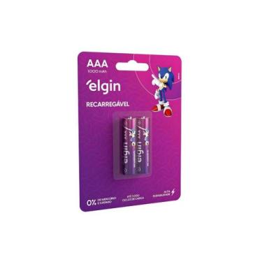 Imagem de Pilha Recarregavel Elgin AAA X2