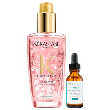 Imagem de Kit Beleza na Web Kérastase Elixir Ultime Rose & SkinCeuticals C E Ferulic (2 Produtos)