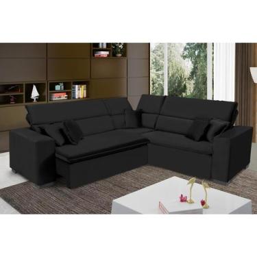 Imagem de Sofá Milão 2.50x2.50m de Canto, Retrátil e Reclinável - Sofisticato, p