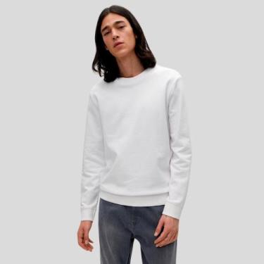 Imagem de Moletom Liso Leve Flanelado Blusa De Frio Sem Capuz Premium - Genérica