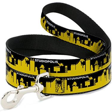 Imagem de Coleira para cães Sonic Mania Studiopolis Zone Silhouette preto amarelo branco 1,22 m de comprimento 1,27 cm de largura