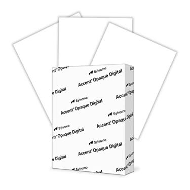 Imagem de Accent Papel de impressora branco opaco, 21,6 cm x 28 cm, papel de cópia de texto de 18 kg/45 kg, 500 folhas (1 resma) – papel de computador de acabamento suave premium, 97 brilhantes, 148 g/m², papel de cópia branco multiuso – 188101R