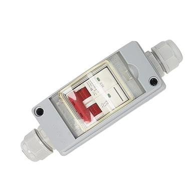 Imagem de Disjuntor MCB 2P DC 500V 32A Interruptor Desconexo Com Caixa de Distribuição à Prova D'água IP65 Adequado para de Energia Solar (Sem cabo)