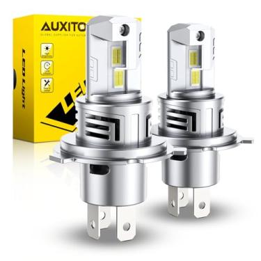 Imagem de AUXITO Lâmpada de neblina LED 9003/H4, branco 6500K, brilho 30000lm, pronto para Canbus, Plug and Play sem fio, pacote com 2