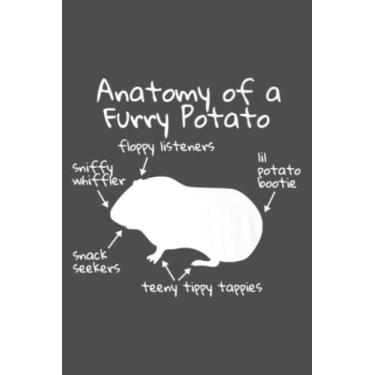 Imagem de Anatomy Of A Furry Potato Funny Guinea Pig: Journal notebook, size 6 x 9 inches, 116 Pages