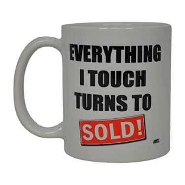 Imagem de Rogue River Tactical Caneca de café Everything I Touch Turns To Sold Best Funny Real Estate Agent Novelty Cup Gift Idea For Men Women Office Employee Boss Coworkers