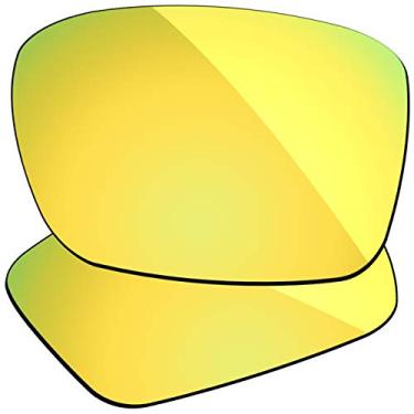 Imagem de Firtox Lentes polarizadas de substituição compatíveis com óculos de sol Oakley Fuel Cell OO9096 - Ouro luxuoso