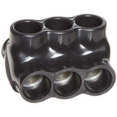 Imagem de Morris Produtos 97643 Conector Multicabo, Isolado, Entrada Dupla, Preto, 3 Portas, Faixa de Fio 250-6, 5/16" Allen Hex 3 Portas, Faixa de Fio 250-6, 5/16" Allen Hex