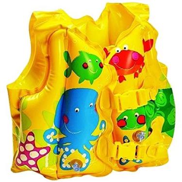 Imagem de Boia Colete Infantil Peixinhos Amarelo 59661 Intex