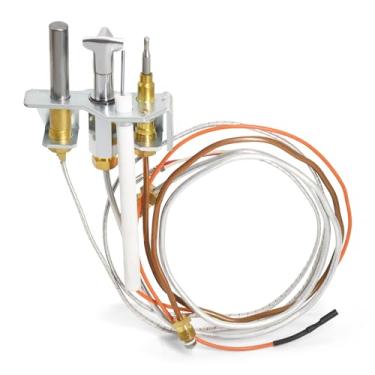 Imagem de Hipoilk Conjunto piloto de gás propano 4021-733 para aquecedor, fogões a gás Heat-N-Glo e lareiras, conjunto piloto de lareira 25661 com termopilha termopar para aquecedor GNDC30, GNDC33, GNDC36