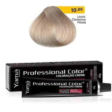 Imagem de Professional Color Sem Amônia 10.89 Louro Clarissimo Pérola 60g - Yamá