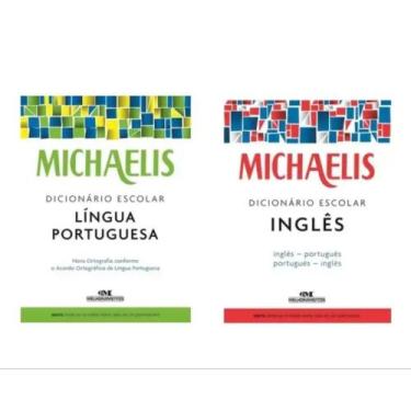 Imagem de Kit 2 Livros Michaelis Dicionário Escolar Inglês/Português