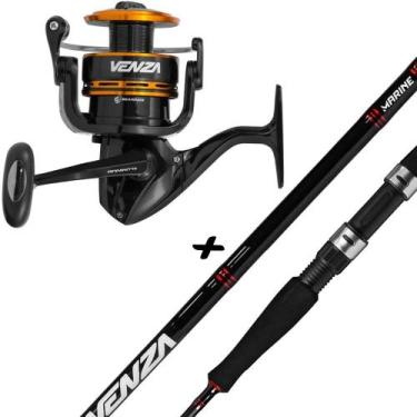 Imagem de Molinete Venza 4000 6Rol. Marine + Vara Venza 1,70m 10-20lbs - Marine 