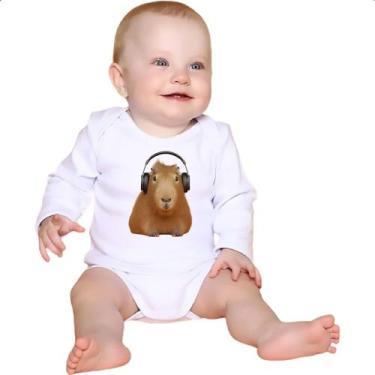 Imagem de Body intantil Capivara headfone - Alearts, P