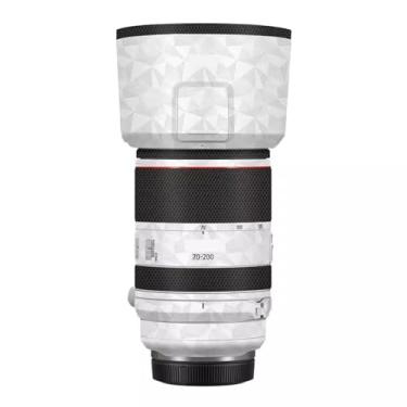 Imagem de Para Canon RF 70-200 mm F2.8 L is USM Vinyl Wrap Decalque Skin Film Anti-Scratch Camera Lens Body Protective Sticker Coat 70-200 2.8 (Triângulo Branco)