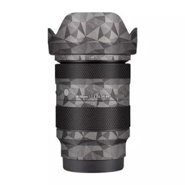 Imagem de Camerea Lens Skin Anti-Scratch Adesivo para Sigma 28-70mm F2.8 DG DN Apto para Sony E Mount Camerea Coat Vinly Película Protetora Corpo Decalques Capa 1:2,8 28-70 2,8 (Triângulo Titânio)
