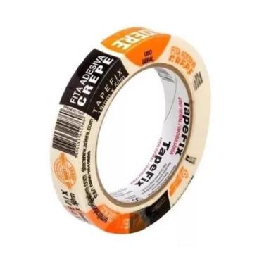 Imagem de Fita Adere Crepe Adesiva Imobiliária Branca 24mm 50m