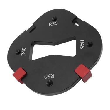 Imagem de Modelos de Roteamento de Raio de Canto, Modelos de Roteador de Raio de Gabarito R35, R40, R45 e R50, Modelos de Bits do Roteador de Gabarito Rápido, CNC de Liga de Alumínio