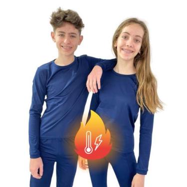 Imagem de Blusa + Calça Térmico Peluciado Segunda Pele Infantil 1 À 16 - AG Indu